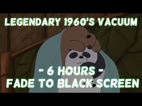 Ancient 1960's Bissell Vacuum Cleaner ASMR (6 HOURS) | Fade to Black Screen White Noise