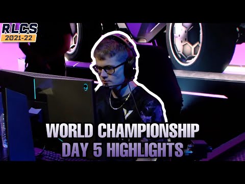Rocket League World Championship Day 5 Highlights (All Goals) RLCS 2021-2022