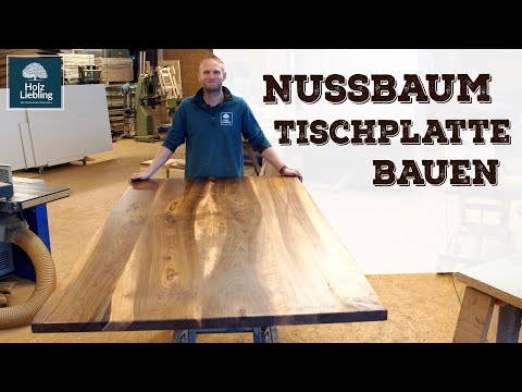 Build a tabletop from European walnut | DIY wood project