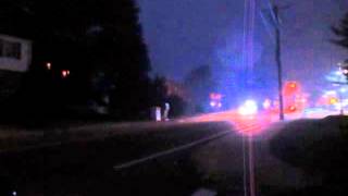 Sharon, MA Police Department Responding to a House Fire
