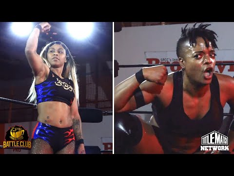 Tasha Steelz vs Big Swole (Women's Wrestling) Battle Club Pro/Jobber Tears