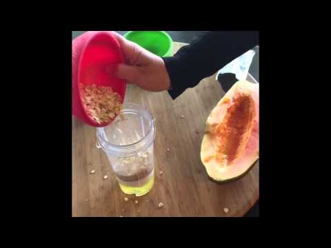 Papaya Waffle; Nutritious Breakfast with Protein