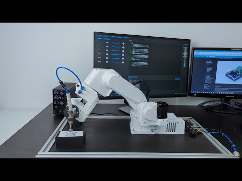 PAROL6 3D printed robot arm with vacuum gripper