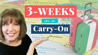 How to Pack CARRY-ON Only (3 Weeks In Italy + Amazon Essentials)