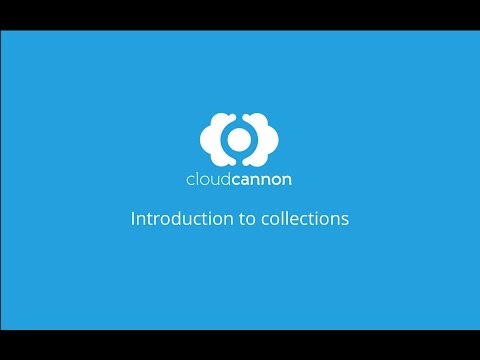 Introduction to Jekyll collections - CloudCannon Casts