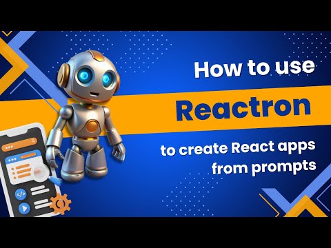 How to create app from prompt using Reactron bot on GenvexAI