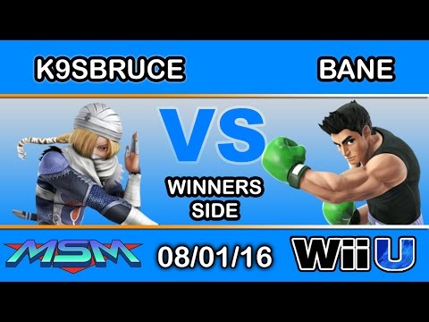 MSM 60 - NIPS | K9sbruce (Sheik) Vs. LooK | Bane (Little Mac) Winners Side - Smash Wii U