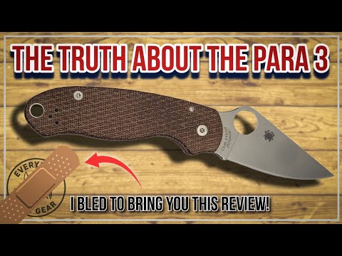 Spyderco Para 3: The Ultimate EDC Knife?