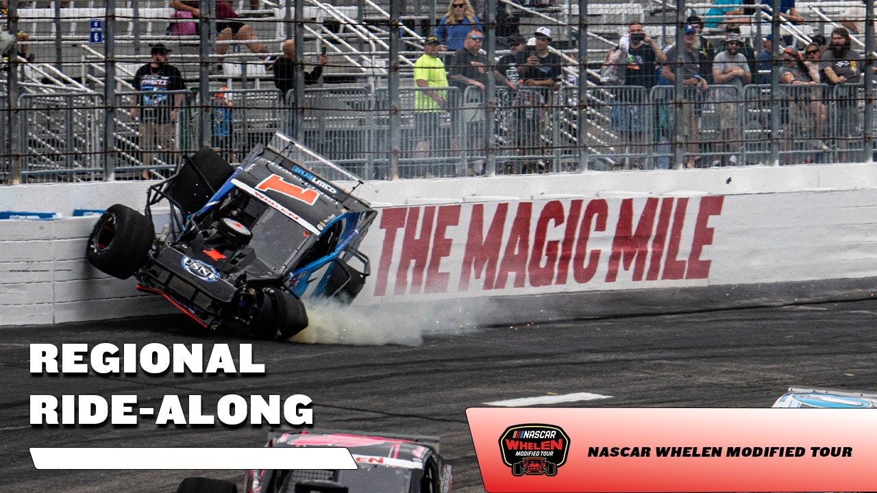 Regional Ride Along: Patrick Emerling's day ends early in the Mohegan Sun 100