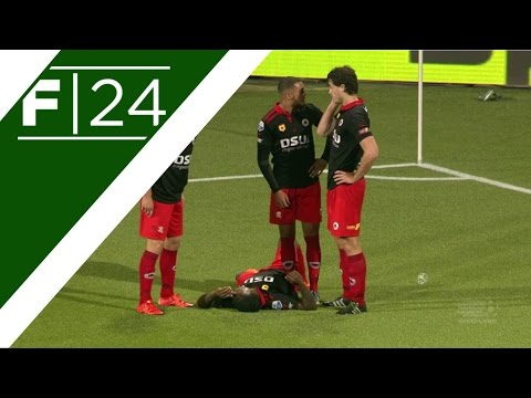 Hasselbaink hit by missile during Excelsior win
