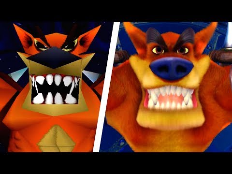 Crash Bandicoot N. Sane Trilogy - All Bosses Comparison (PS4 vs Original)