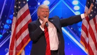 Donald Trump Sings Bruno Mars - America&#39;s Got Talent