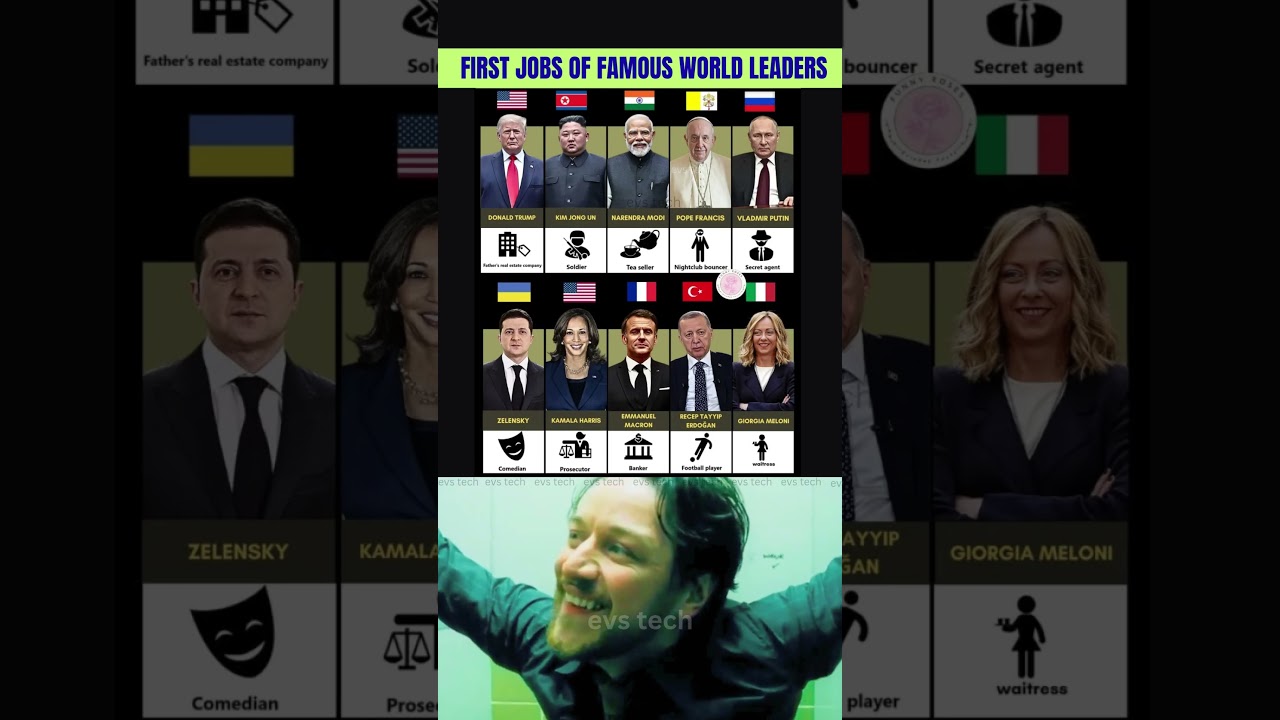 세계적으로 유명한 리더들의 첫 직업 👑💼 (충격적인 시작!)