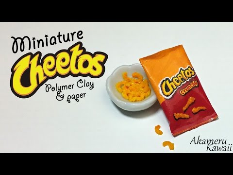 Miniature Cheetos - Polymer Clay tutorial Video