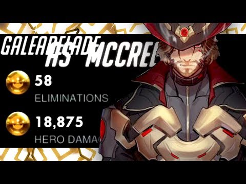 58 ELIMS - GALE MCCREE MAIN! [ OVERWATCH SEASON 18 TOP 500 ]