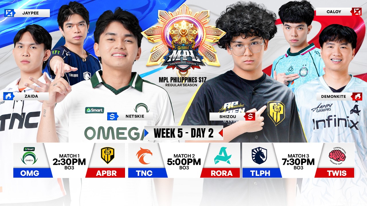 🔴 LIVE | MPL PH S17 | ENGLISH - Week 5 Day 2