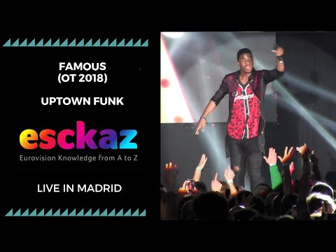 ESCKAZ in Madrid: Famous (OT 2018) - Uptown Funk (at Welcome PrePartyES 2019)