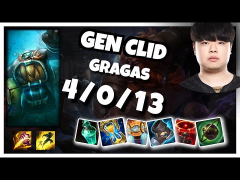 Clid Gragas Jungle S11 10.25 Challenger Replay (4/0/13) - KOREAN