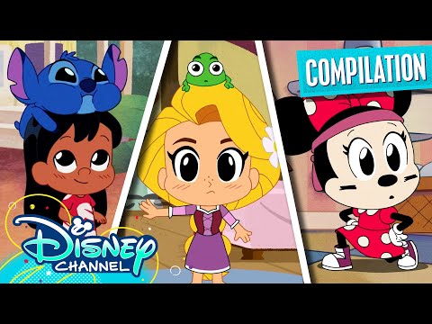 Mega Chibi Tiny Tales Compilation! | Disney Princess, Mickey Mouse, & More | @disneychannelanimation