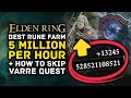 Elden Ring | Best Rune Farm & How to Skip Varre Quest - 5 MILLION RUNES PER HOUR Offline Method