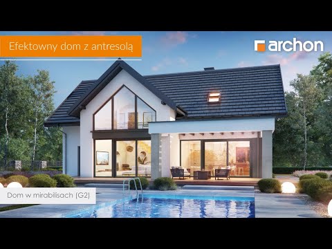 Dom w mirabilisach (G2) – Efektowny dom z antresolą I ARCHON+ Projekty Domów