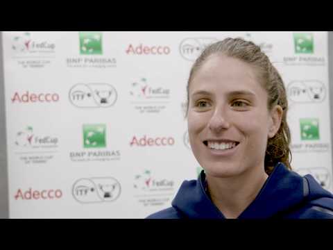 Johanna Konta after her victory over Zarina Diyas