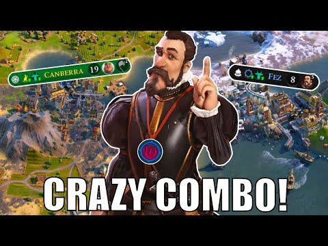 Civ 6 | CRAZY COMBO - I Never Realised Just How Good This Was!! – (#4 Deity++ Spain Civilization VI)