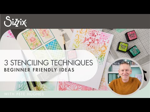 3 Basic Stenciling Techniques with Vicki Boutin A5 Stencils