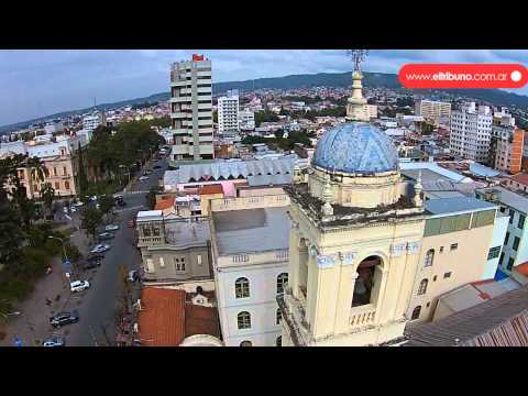 San Salvador de Jujuy desde el aire