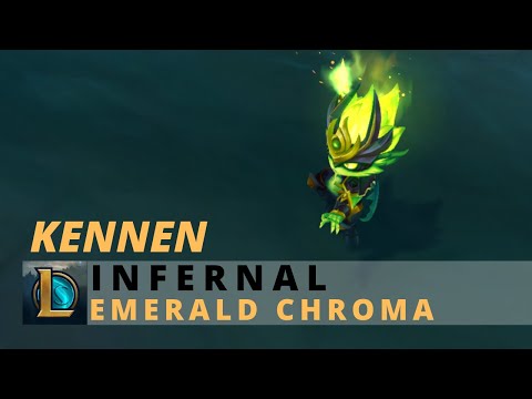 Infernal Kennen Emerald Chroma - League Of Legends