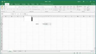 How to Calculate the Date for a Specific Day in a Year in Excel 2016