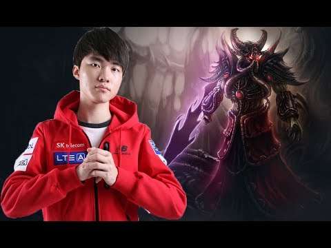 SKT Faker as Kassadin vs Twisted Fate mid S7 Ranked gameplay