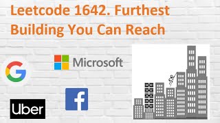 YouTube video 'Leectode 1642.  Furthest Building You Can Reach'