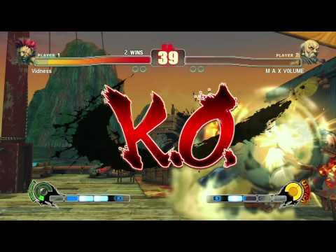 SF4 Vidness (Akuma) vs Maxvolume (Gouken)  HD