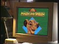 Pocahontas Und König Der Löwen Deutsche CD ROM Werbung German CD Rom Commercial VHS
