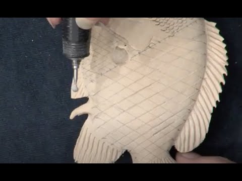 Whittlin' Time 80: Making fish scales on wood carving