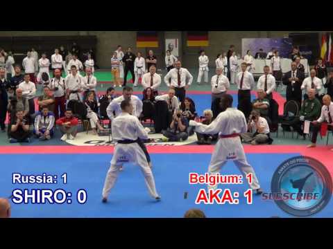 2017 JKA European Championship - Senior Men Team Kumite - semi finals