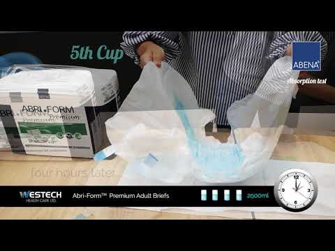ABRI-FORM Adult Briefs ABSORPTION TEST