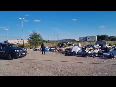 I carabinieri hanno sottoposto l'area a sequestro penale