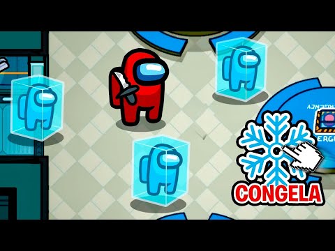 AMONG US, BUT THE IMPOSTOR FREEZES THE ENEMIES!! *MOD*