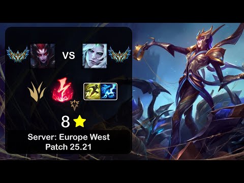 Elise Jungle vs Viego - EUW Challenger - Patch 25.21