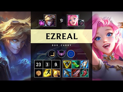 Ezreal ADC vs Seraphine: Triple Kill, Legendary - EUW Master Patch 14.17