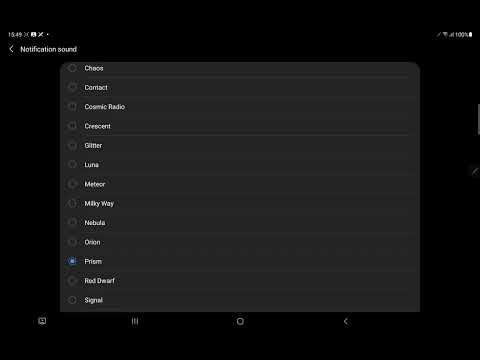 Samsung Galaxy Tab S7+ Notification Sounds (SM-T975) (Android 11, One UI 3.1)