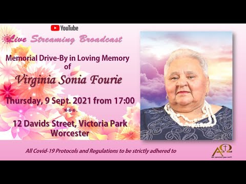 Memorial Drive-By in Loving Memory of Virginia S. Fourie