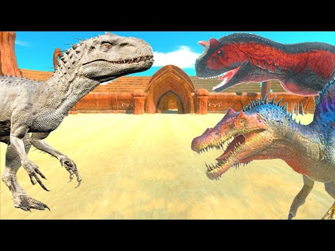 INDOMINUS-REX VS ALL DINOS - ANIMAL REVOLT BATTLE SIMULATOR