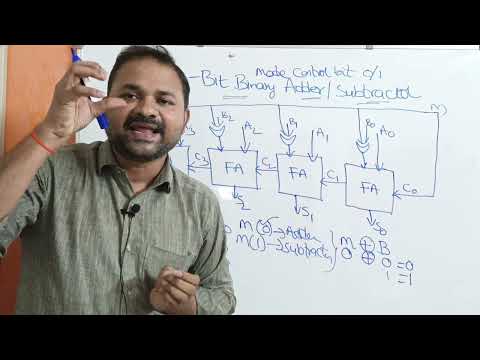 4 Bit Binary Adder Subtractor  || Digital Logic Design || Design Electronics