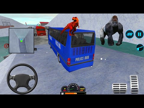 Us Police Coach Bus Driving Simulator – Police Transporter Bus - Android Gameplay #65
