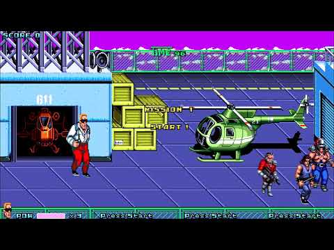 OpenBoR games: Double Dragon Gold - Abore playthrough