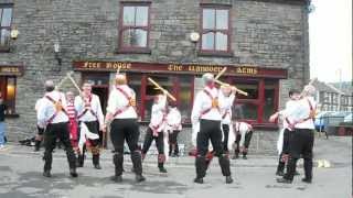 preview picture of video 'Cardiff Morris dance Black Joke at the Llanover Arms, Pontypridd. 26th June, 2012.'