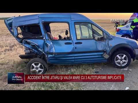 ACCIDENT ÎNTRE JITARU ŞI VALEA MARE CU 3 AUTOTURISME IMPLICATE